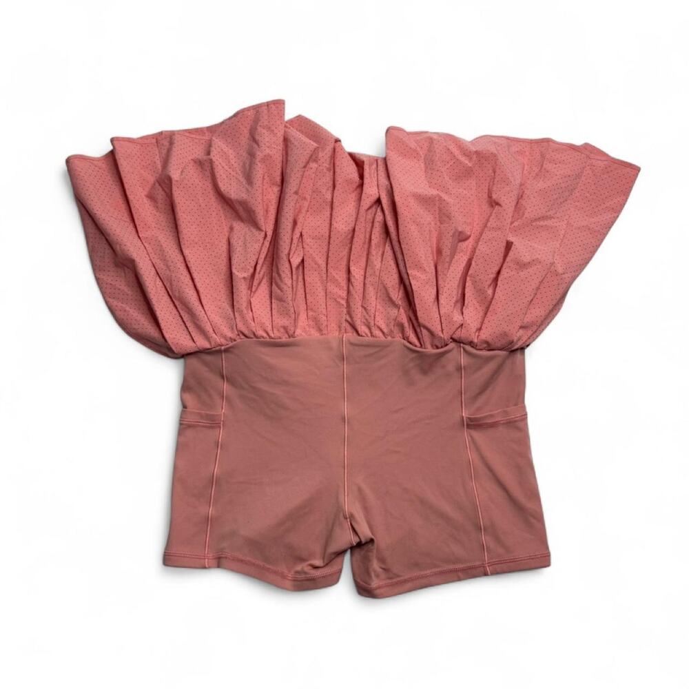 Aerie Pink Low Rise Pleated Activewear Workout - Temnis Skirt Womens size M - Picture 5 of 6